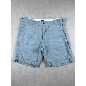 J Crew Shorts Stanton Baird McNutt Irish Linen Mens Size 33x9
